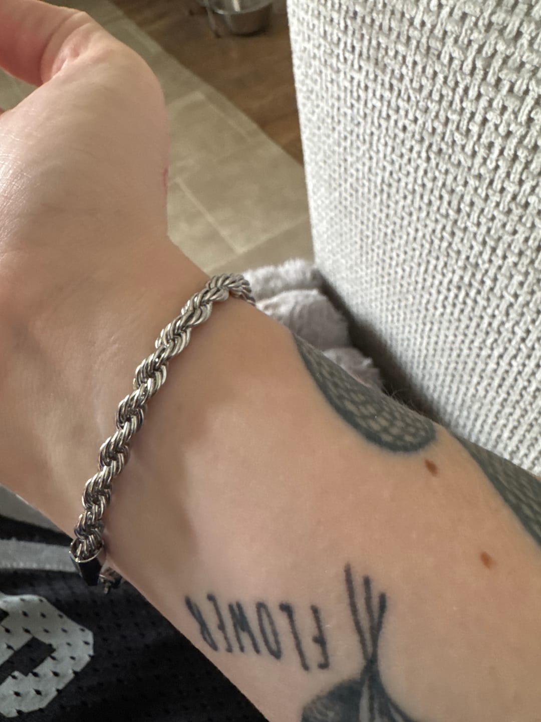 Customer photo review of 5mm Rope Bracelet