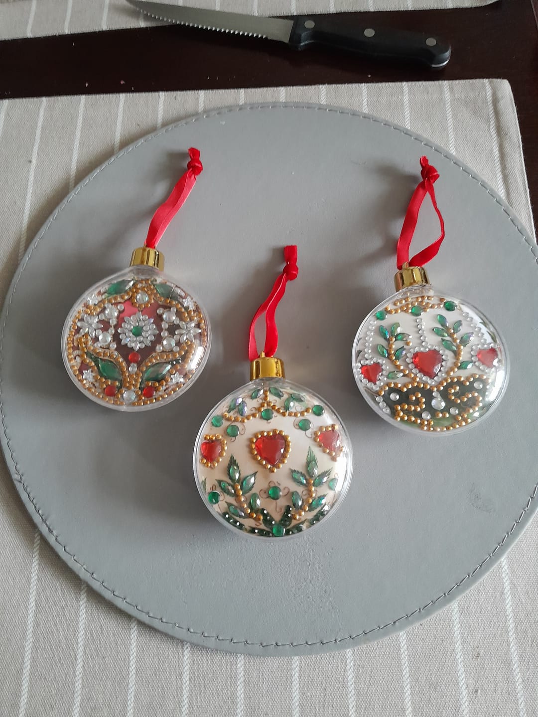 Customer photo review of Baubles Crystal Art Hanging Decoration Kit x 10