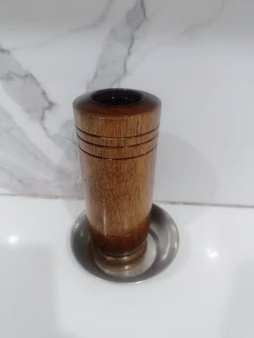Customer photo review of Vijaysar Wooden Glass (100 ml) for Diabetes & Sugar Control for Daily Wellness