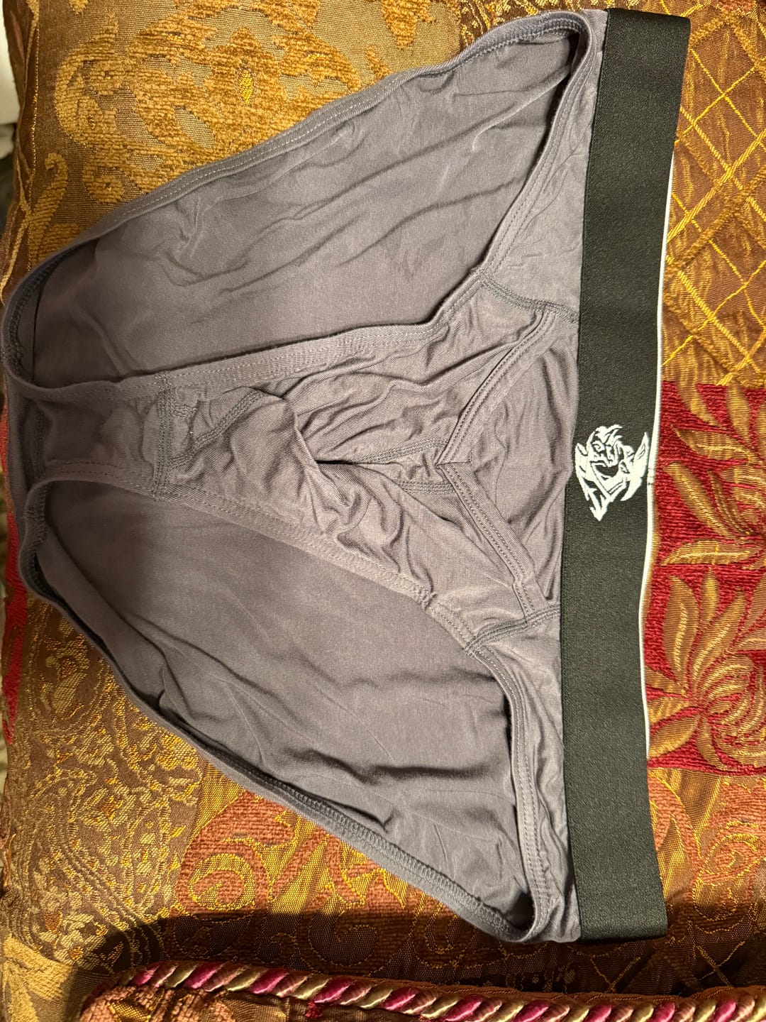 Customer photo review of Bamboo 0in Briefs V-Fly 4pk Black/Black/Blue/Gray