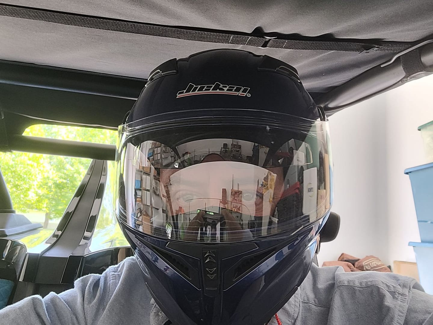 Customer photo review of R3 Modular Full Face Helmet - Bluetooth Headset