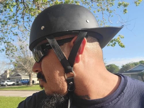 Customer photo review of LD Baseball Motorcycle Helmet