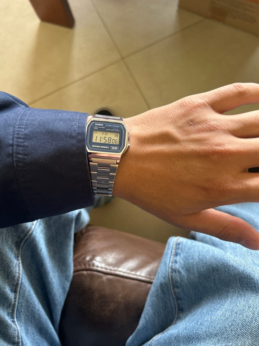 Customer photo review of Reloj Casio Vintage A158WEA-2 Alarm Chrono Digital Azul