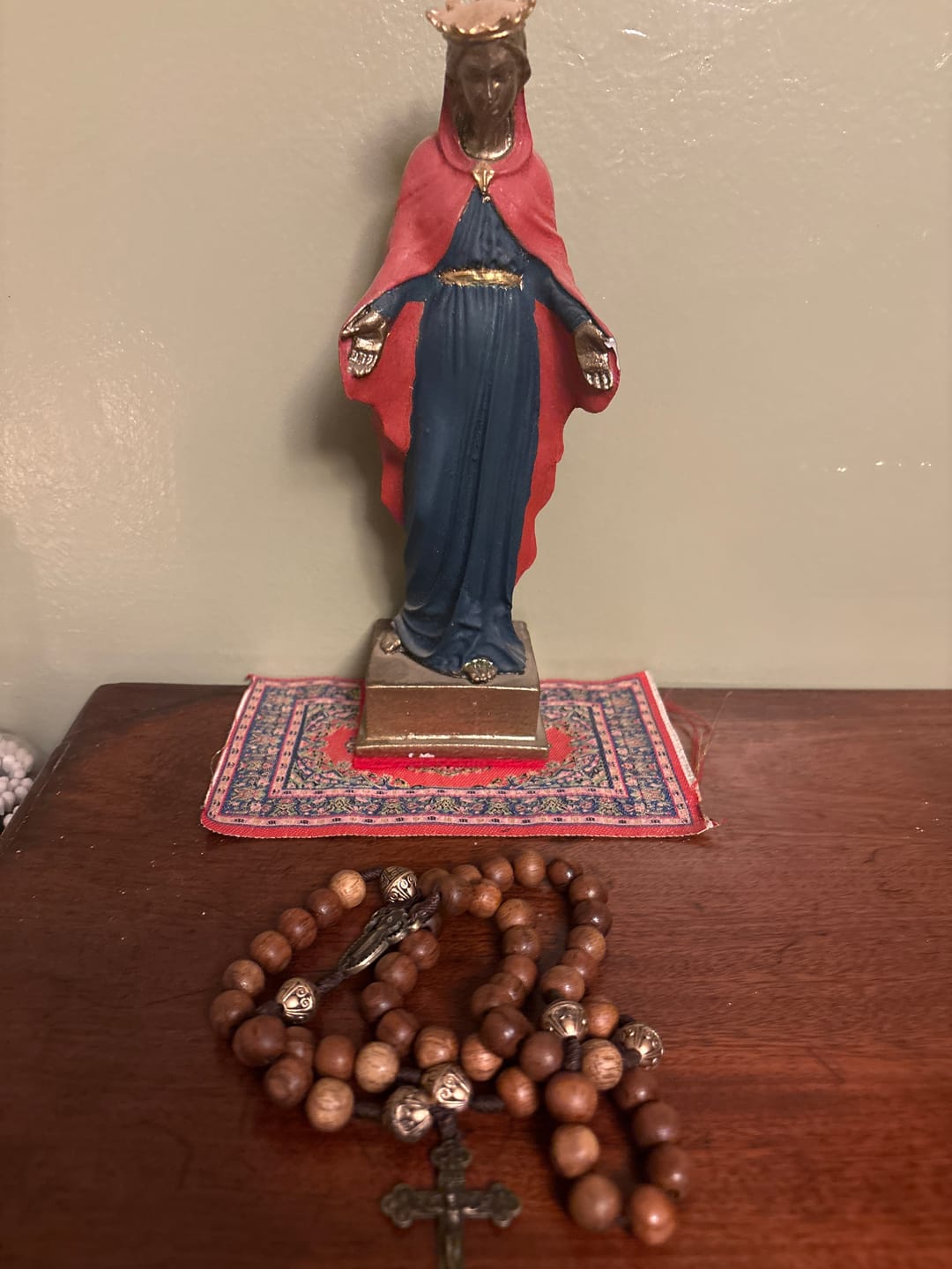 Customer photo review of OLMC Mini | Our lady of Mt. Carmel Premium Brown Scapular