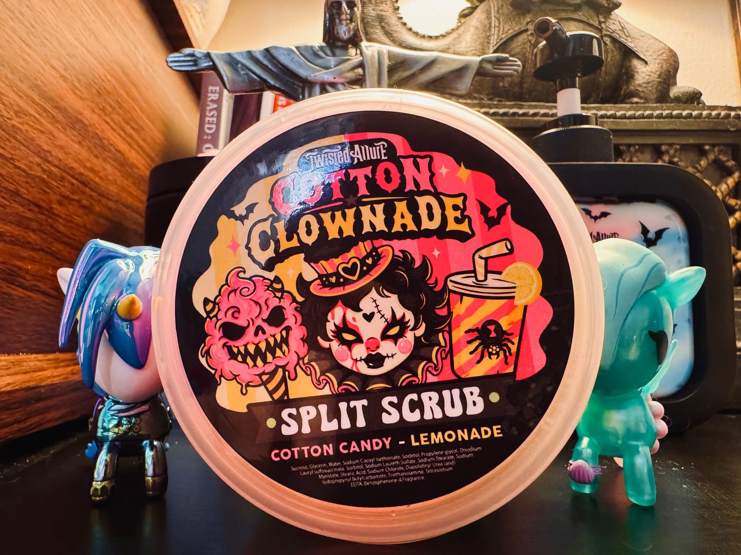 Customer photo review of Cotton Clownade Split Scrub