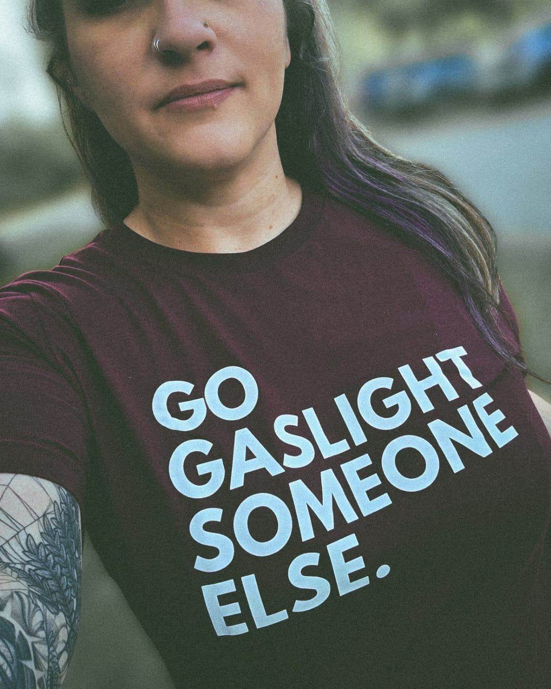 Customer photo review of Gaslight Unisex T-Shirt