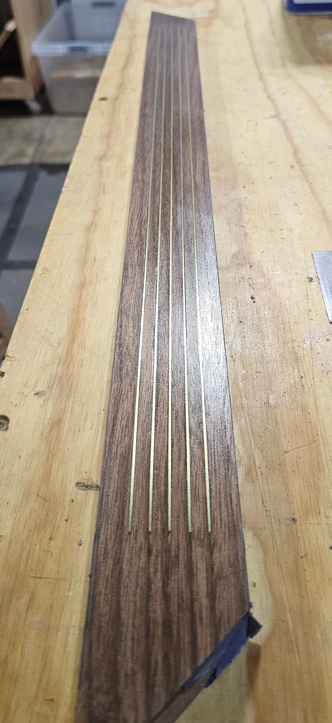 Customer photo review of Brass Strip: 0.032" Thick x 1/4" Wide x 36" Long (5 Pieces)