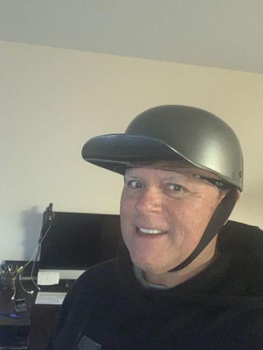 Customer photo review of Premium Baseball Cap Motorcycle Helmet