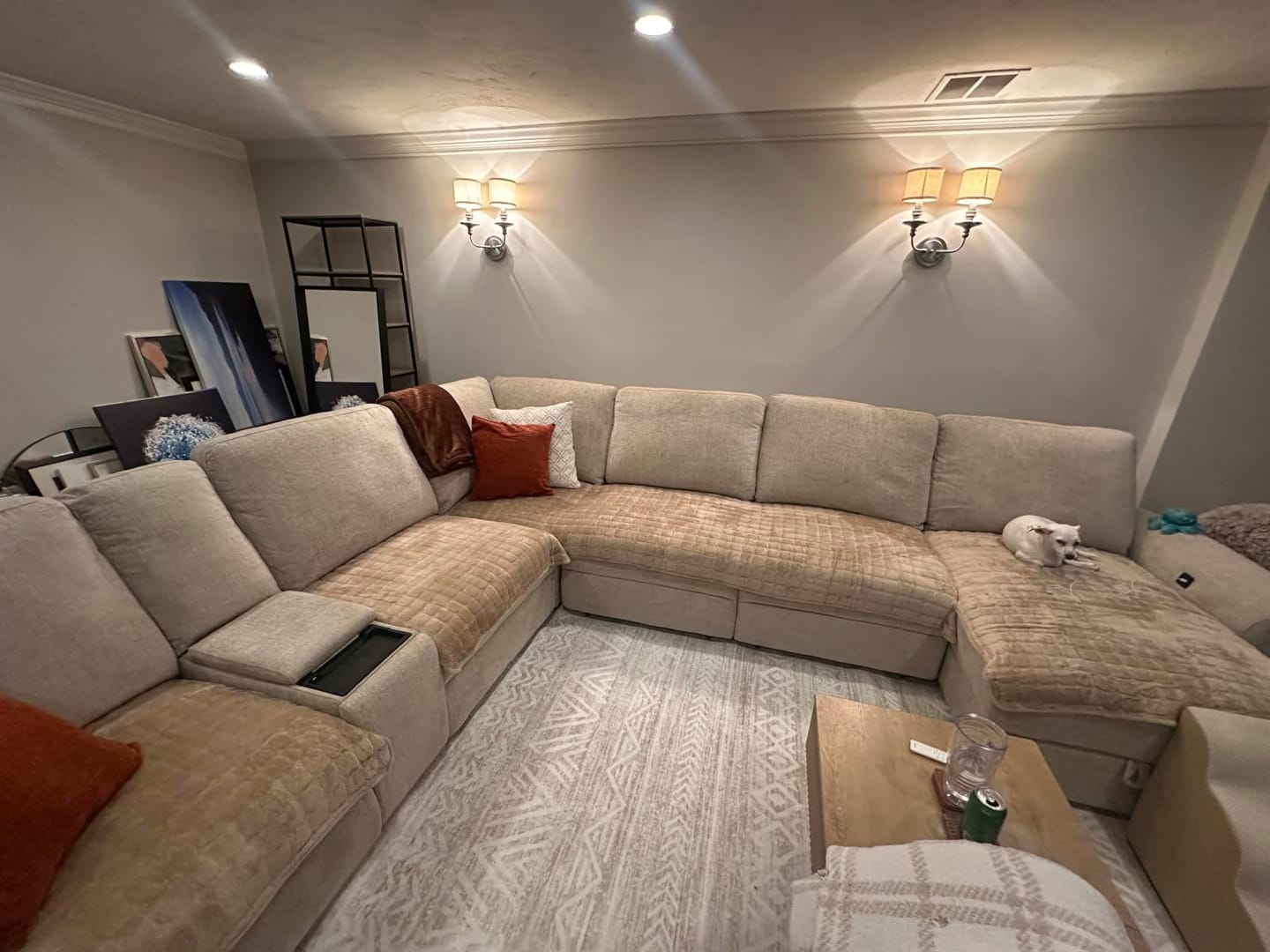 Customer photo review of pawandplush - Couch Cover