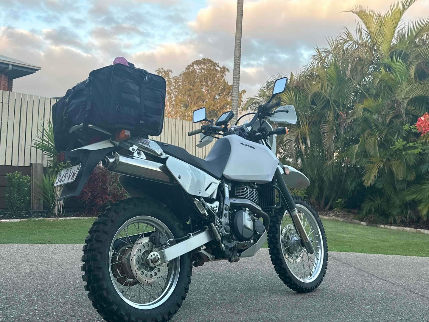 Customer photo review of Motorcycle Expandable Storage Bag