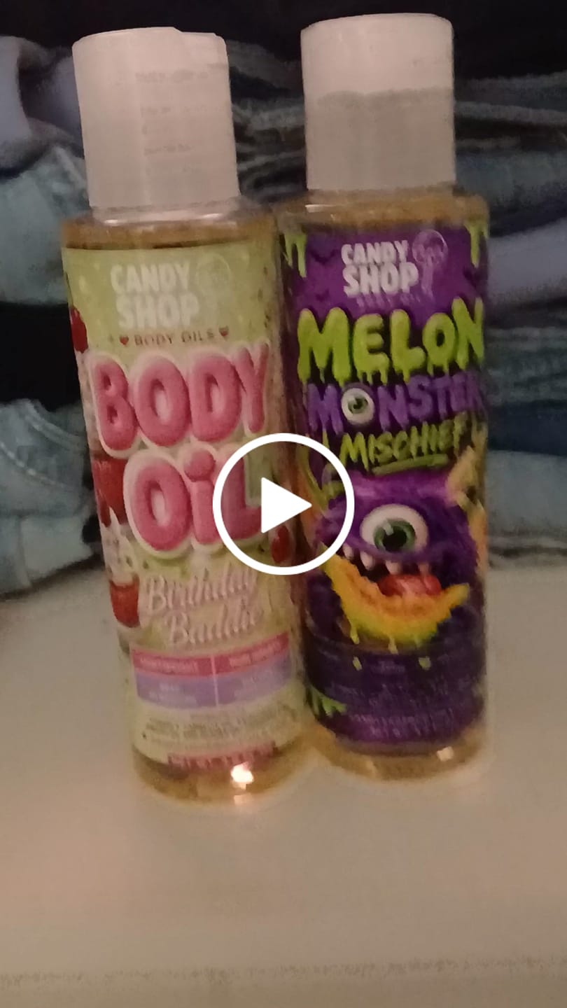 Customer video review of Birthday Baddie Body Oil