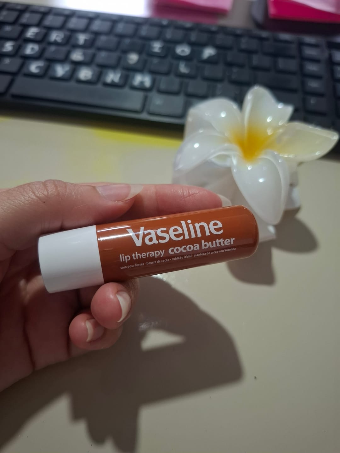 Customer photo review of Lip Therapy Cocoa Butter