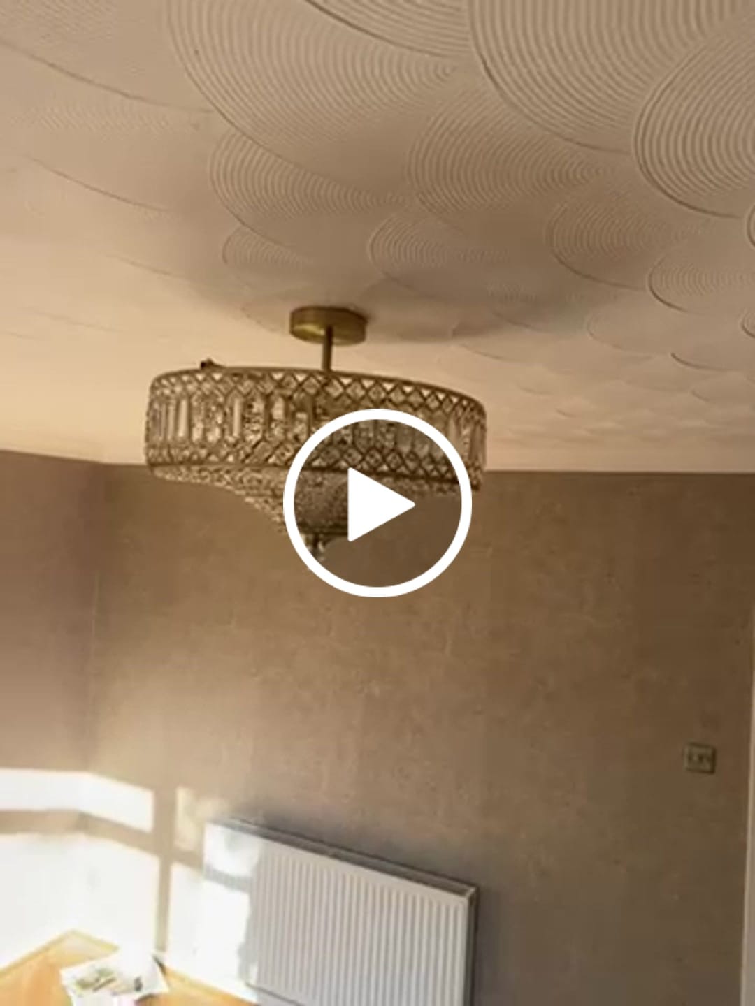 Customer video review of Carved Crystal Drum Semi Flush Mount