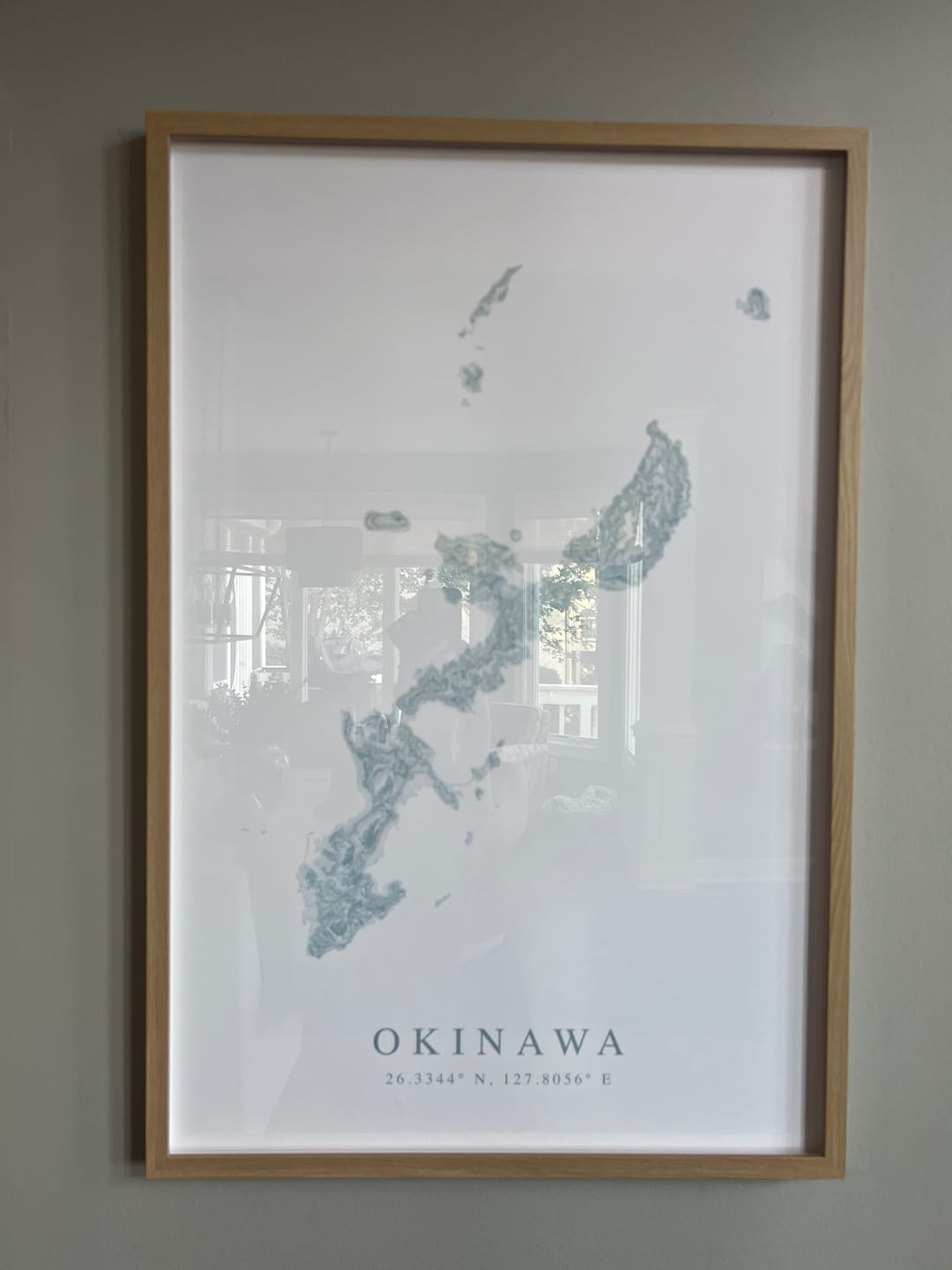Customer photo review of Okinawa Map Print