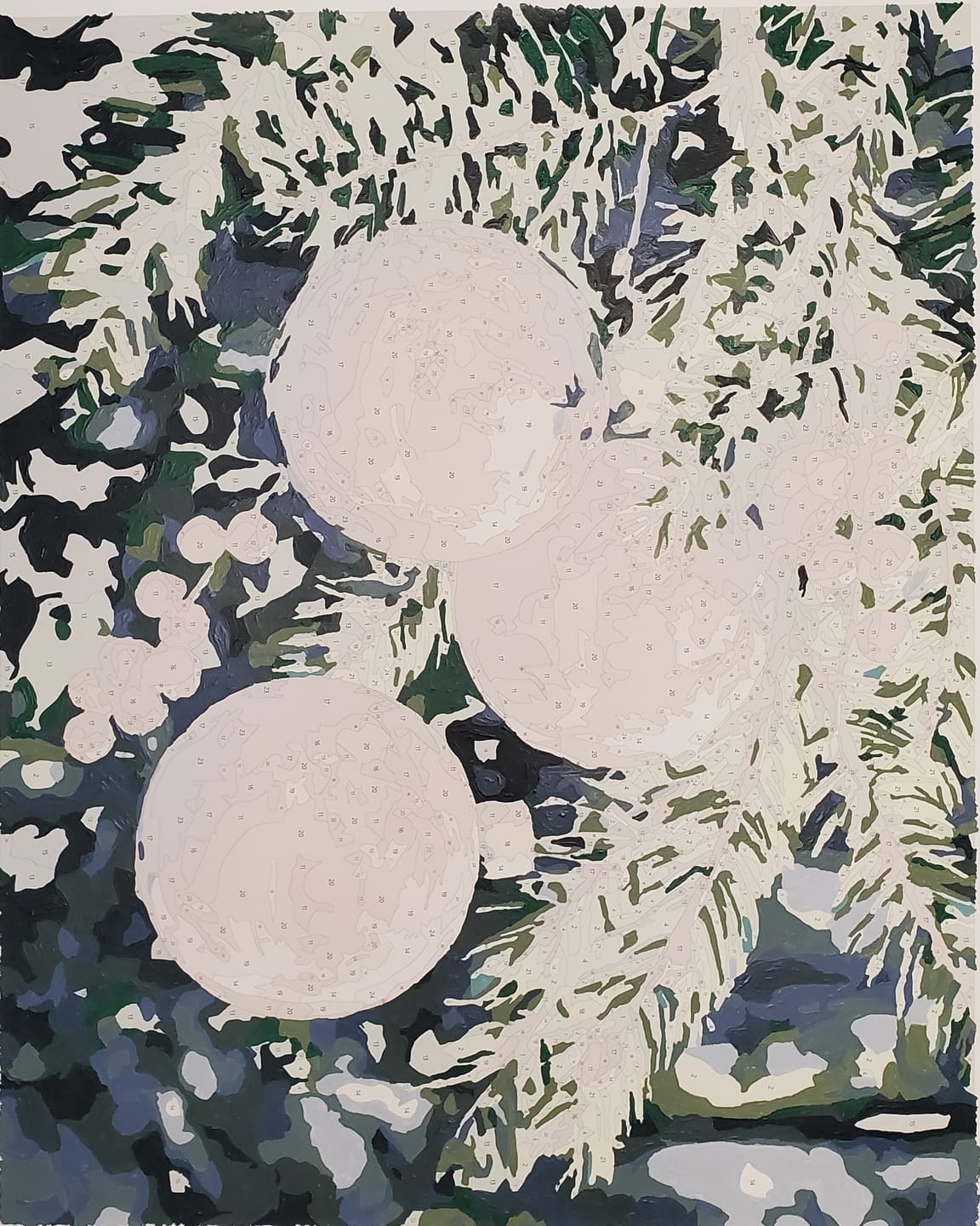 Customer photo review of Christmas ornaments | Paint by Number