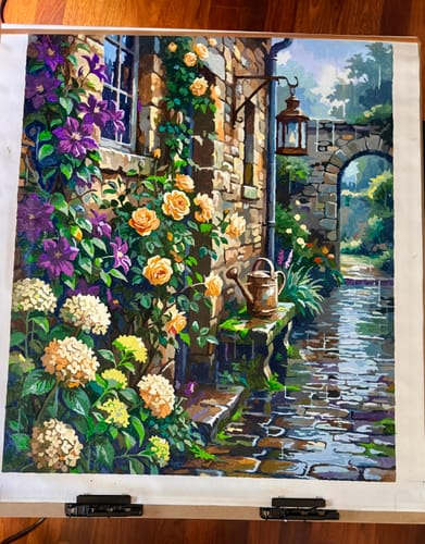 Customer photo review of Yellow Rose Stone Cottage (80 Colors)