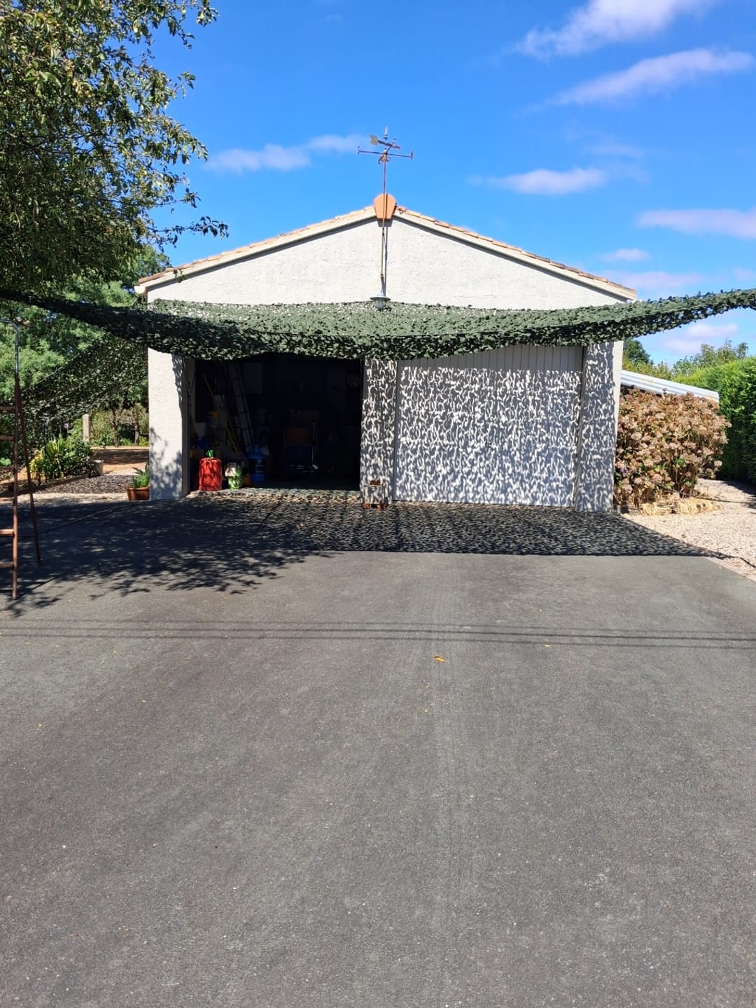 Customer photo review of Voile d'ombrage camouflage vert