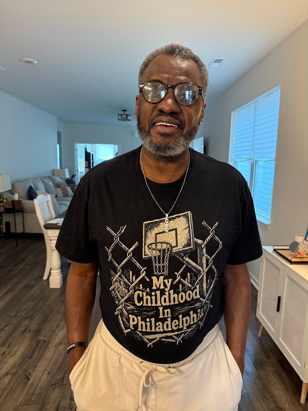 Customer photo review of Philadelphia Childhood T-Shirt