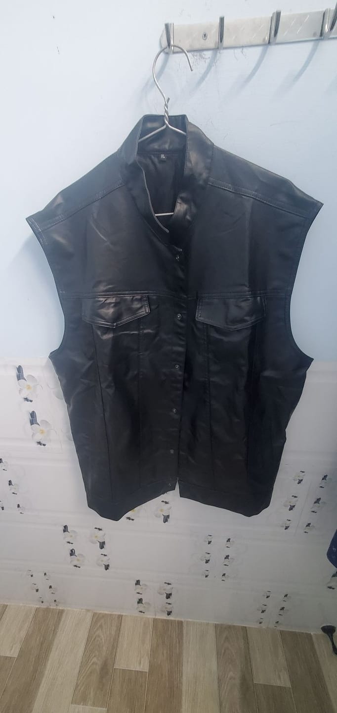 Customer photo review of SOA Leather Biker Club Vest