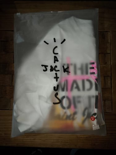 Customer photo review of Cactus Jack by Travis Scott Utopia x St Michael Tee 3A