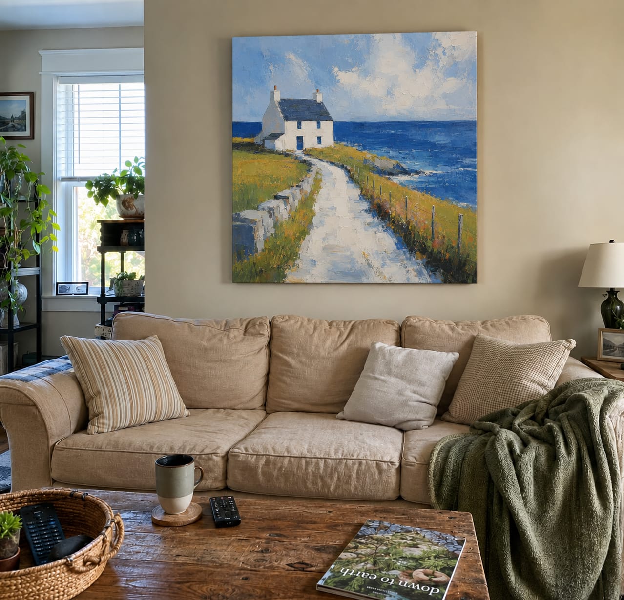 Customer photo review of Blue Cottage Coastal Wall Art
