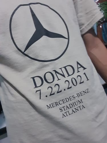 Customer photo review of Donda Mercedes Benz Tee