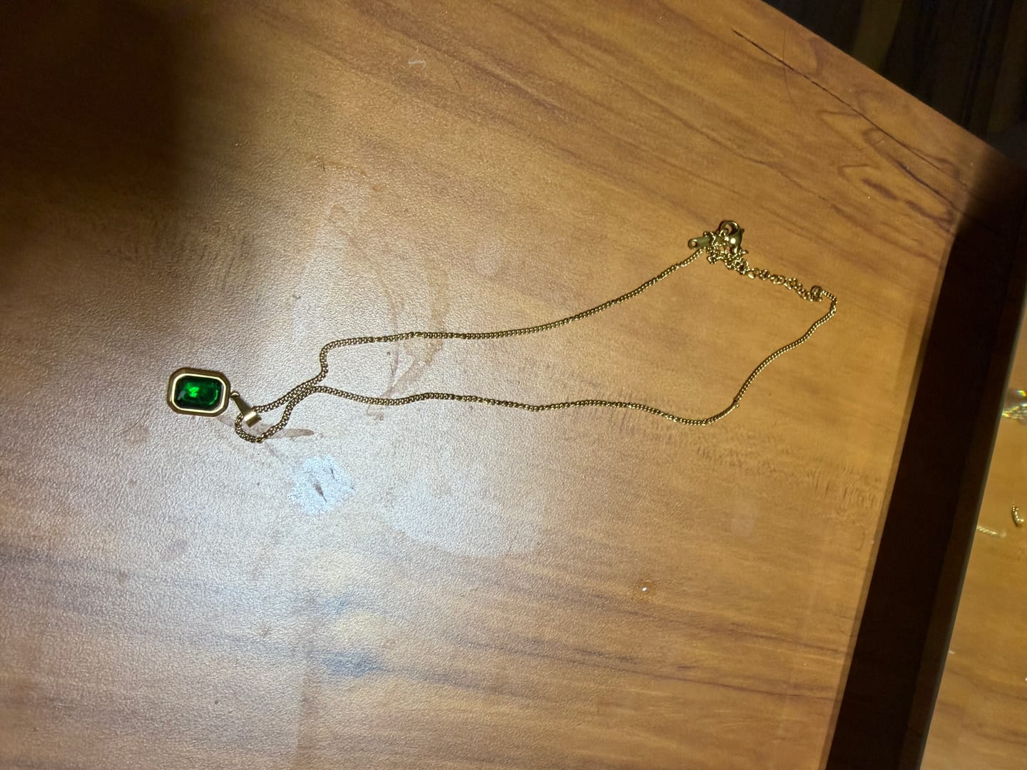 Customer photo review of Classic Emerald Necklace