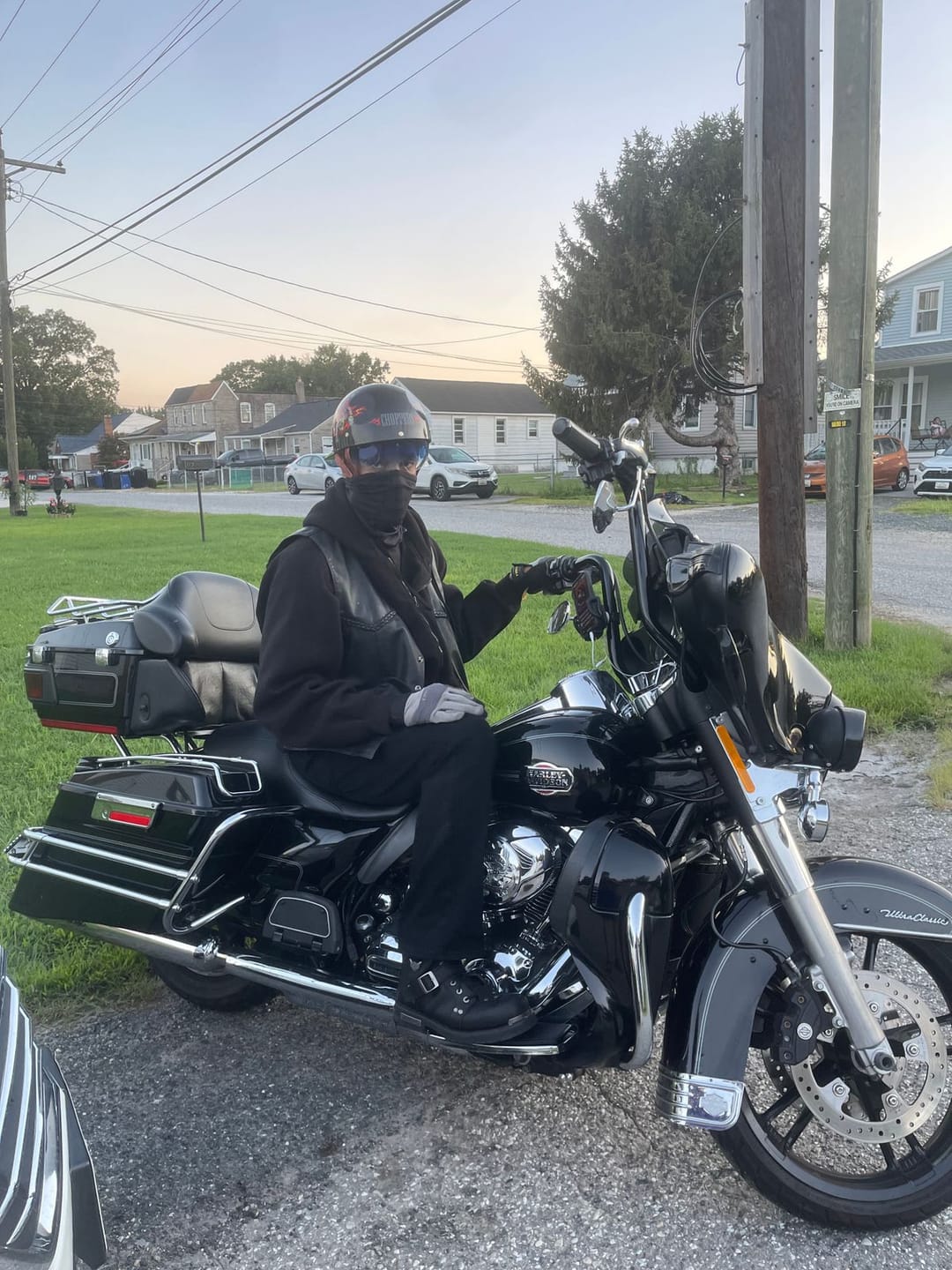Customer photo review of Baseball Motorcycle Helmet Built-in Visor