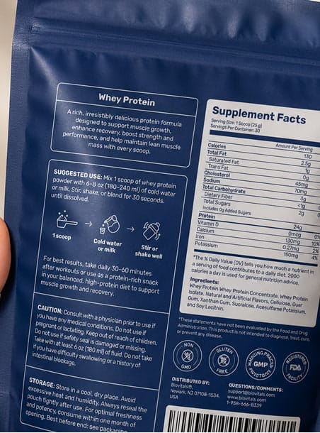 Customer photo review of Whey Protein