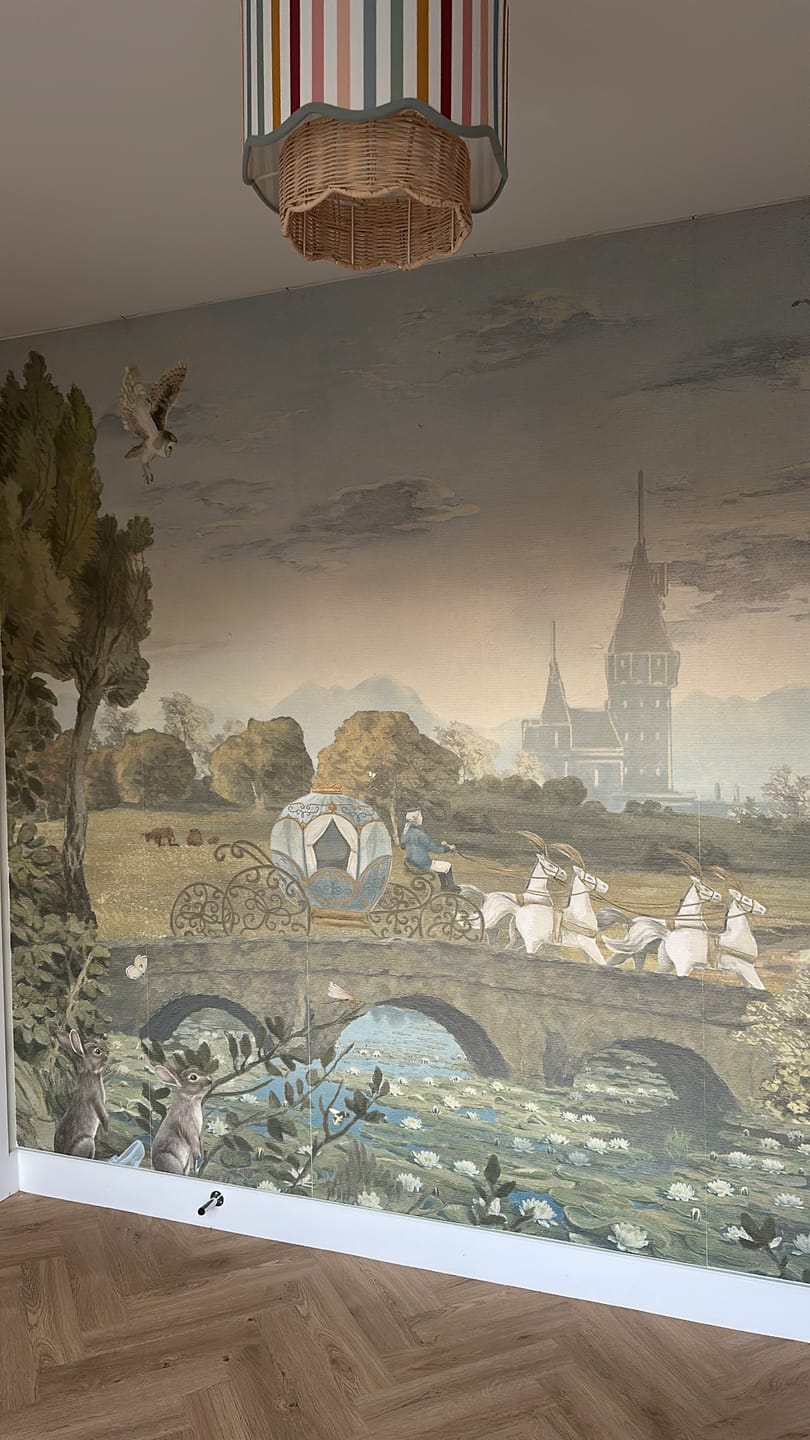 Customer photo review of Ella - Princess Castle Wallpaper Mural