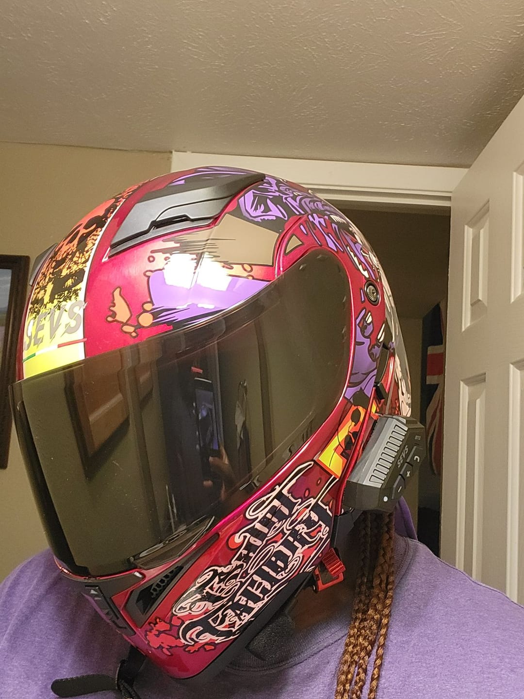 Customer photo review of K1 Colored Modular Helmet - Bluetooth Headset