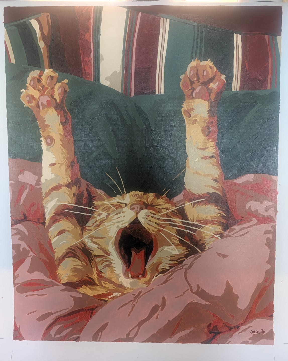Customer photo review of Lazy Mornings | Paint by Number