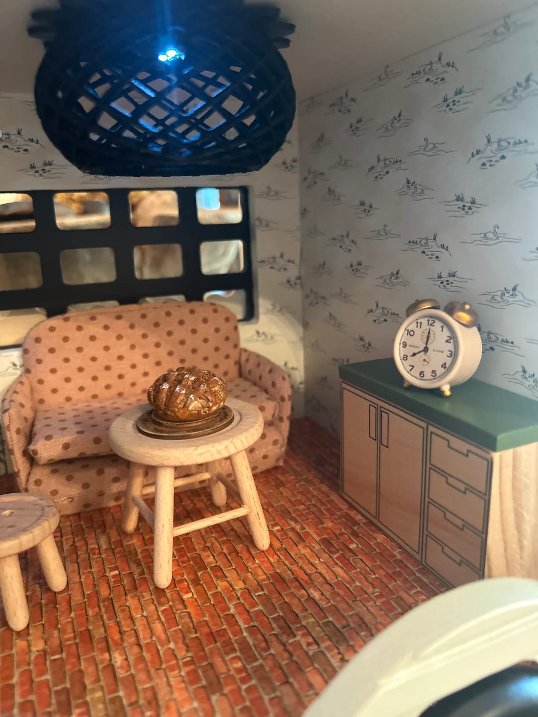 Customer photo review of Pemberley Wallpaper by Of Lilies and Fields