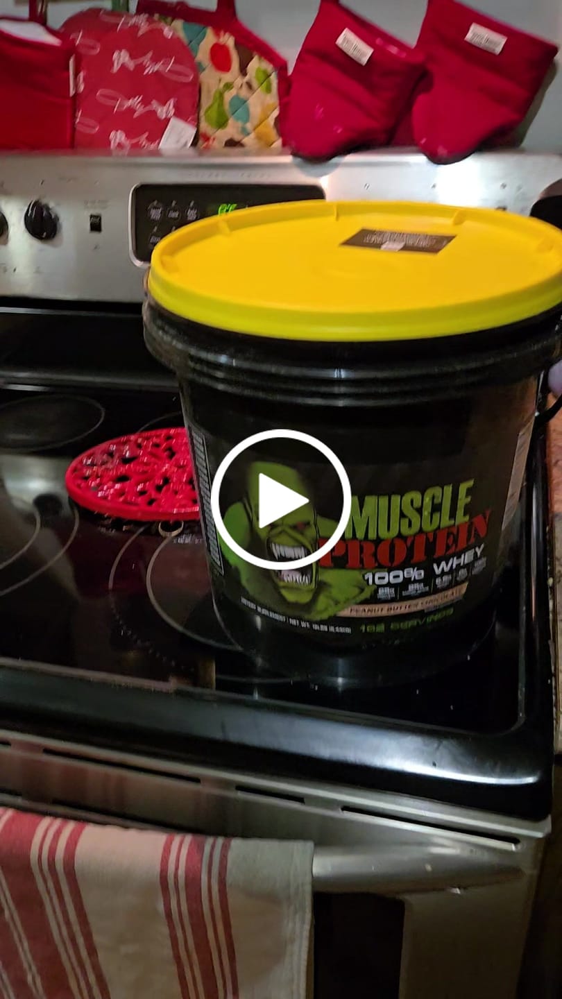 Customer video review of Whey Protein Powder Bucket