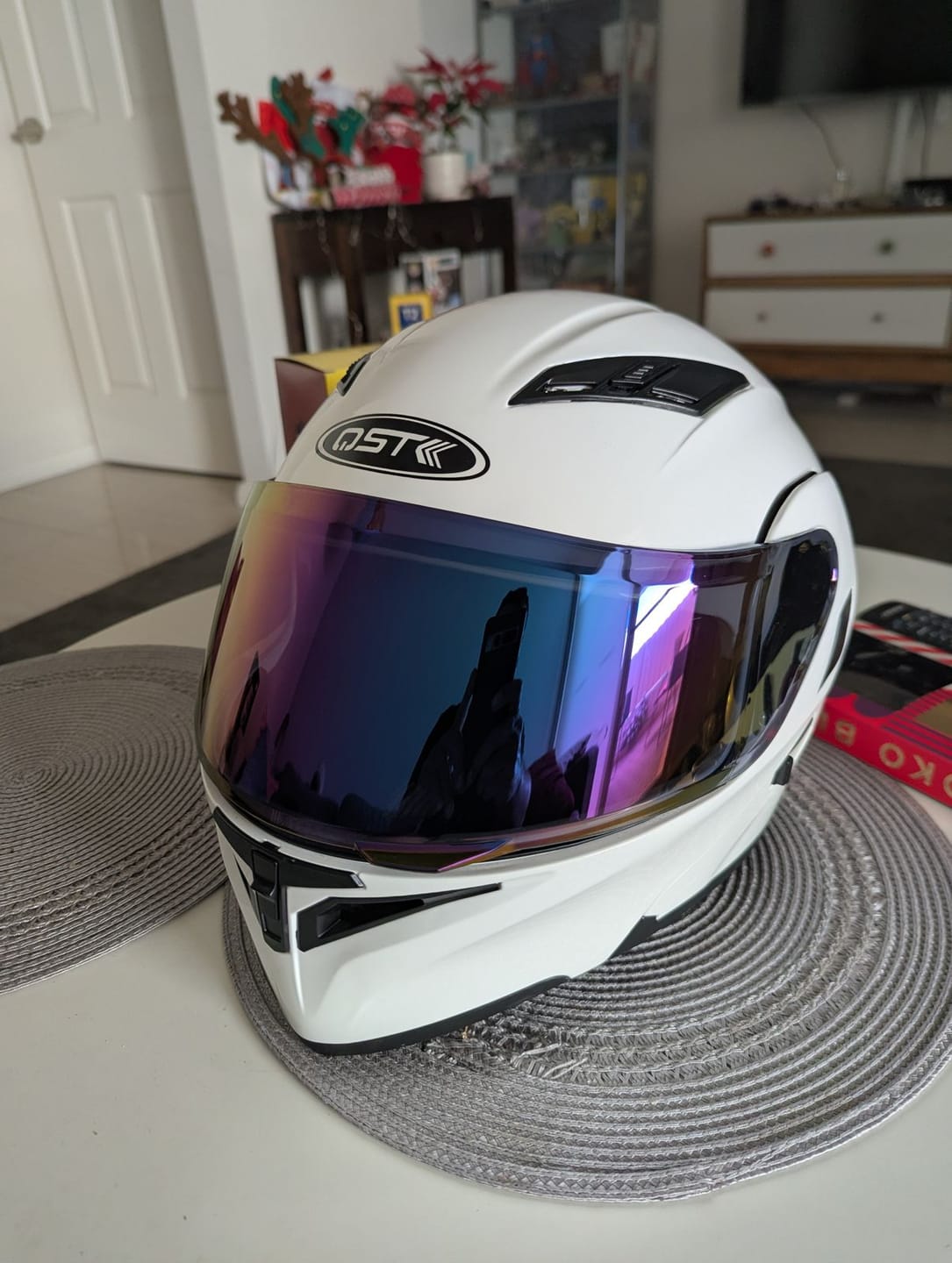 Customer photo review of Visor Replacement for K1 Modular Helmet - Bluetooth Headset