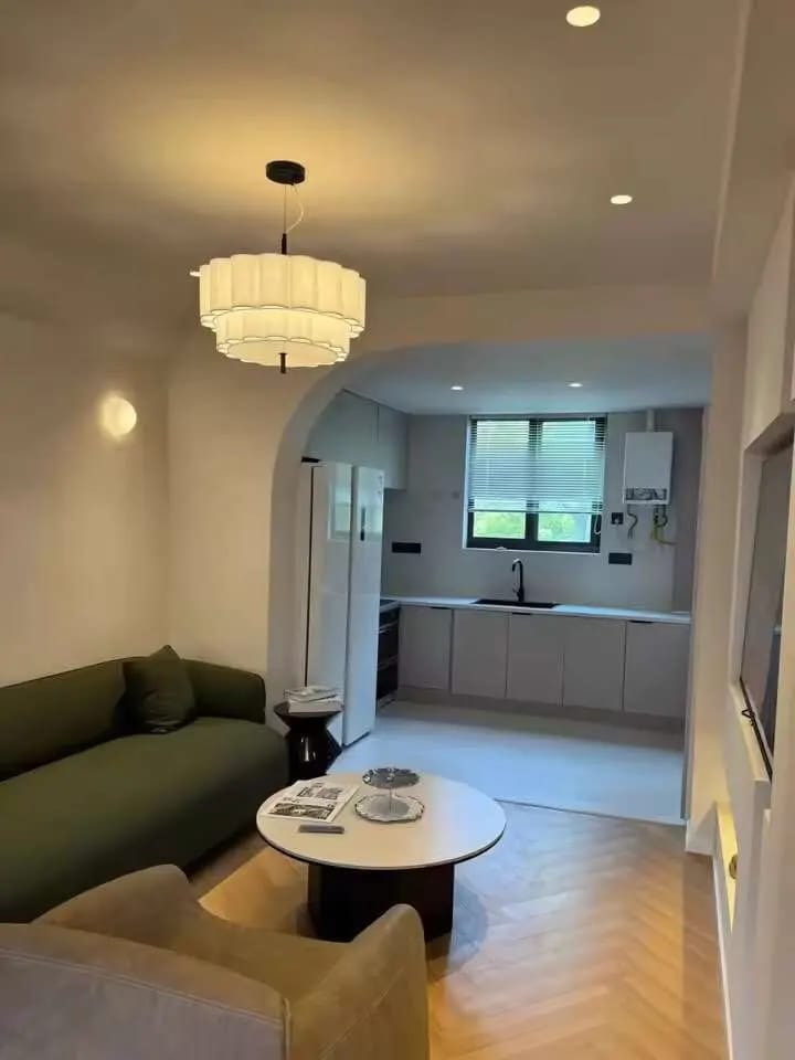 Customer photo review of Ceiling Light, Fluted Fabric Shade, 45 to 65 cm Wide