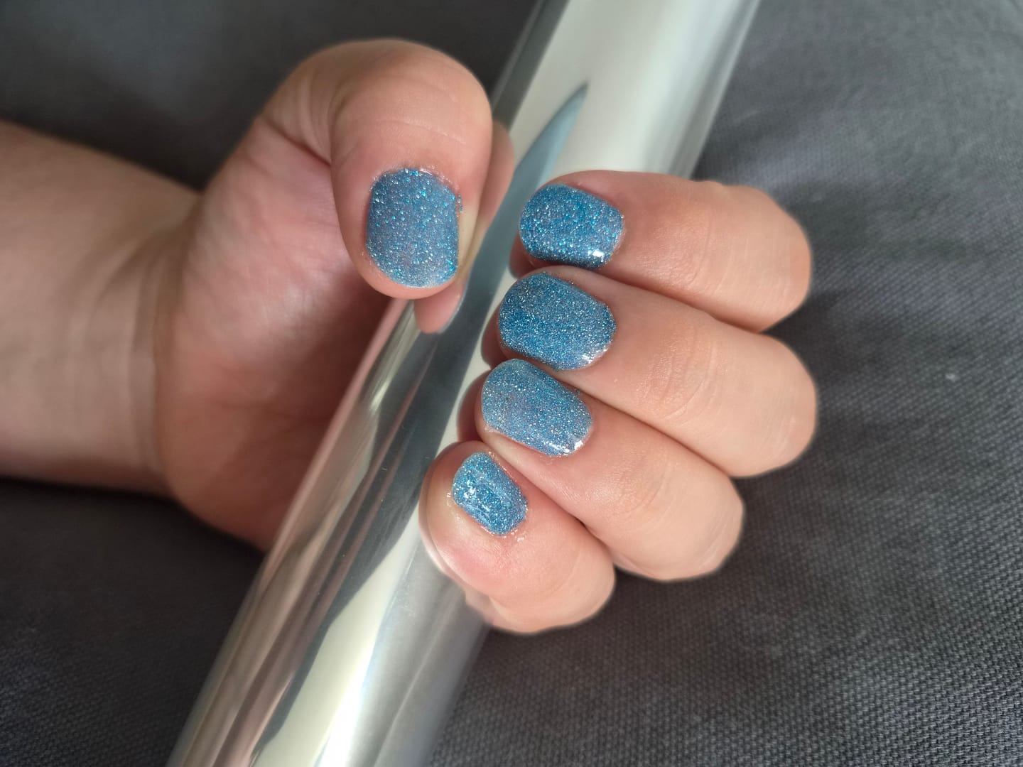 Customer photo review of Limited Edition 9 - Crystal Haze Dipping Powder