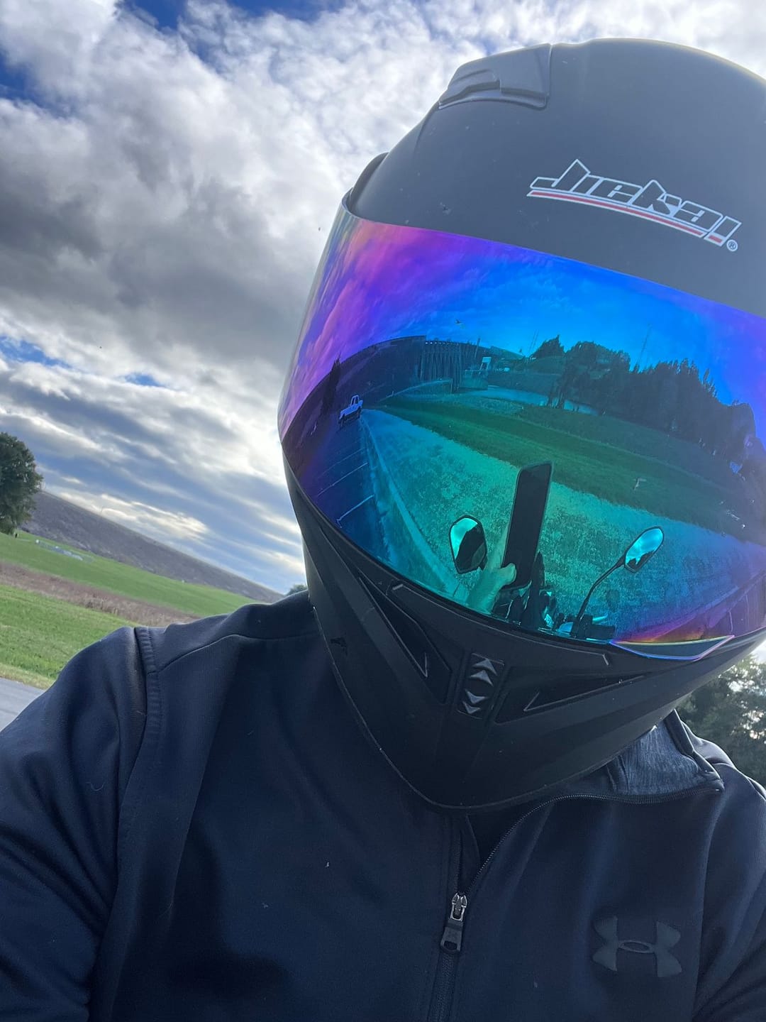 Customer photo review of R3 Modular Full Face Helmet - Bluetooth Headset