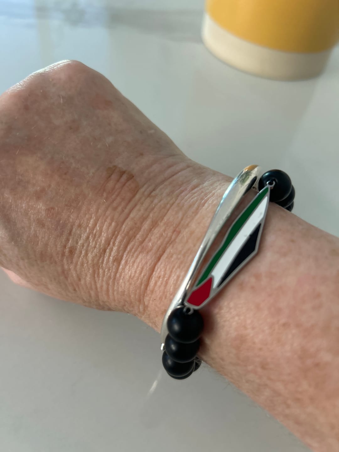 Customer photo review of Palestine Bead Bracelet