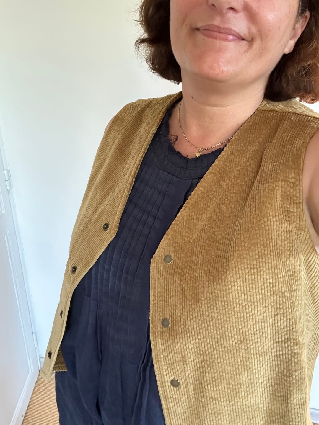 Customer photo review of Veston Jean - Velours côtelé lichen doré