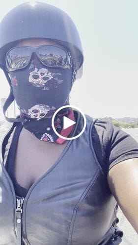 Customer photo review of Premium Baseball Cap Motorcycle Helmet
