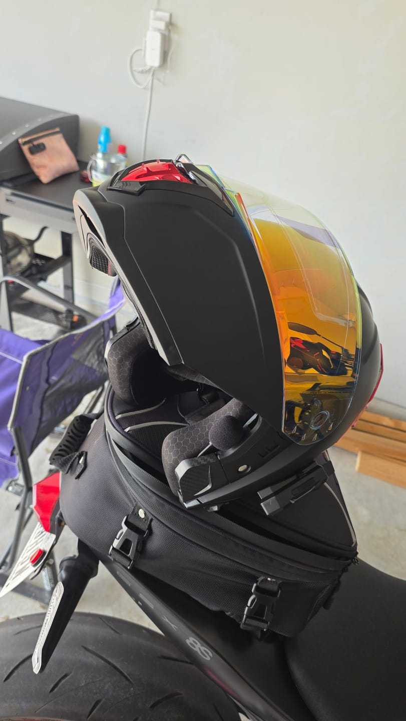 Customer photo review of Visor Replacement for K1 Modular Helmet - Bluetooth Headset