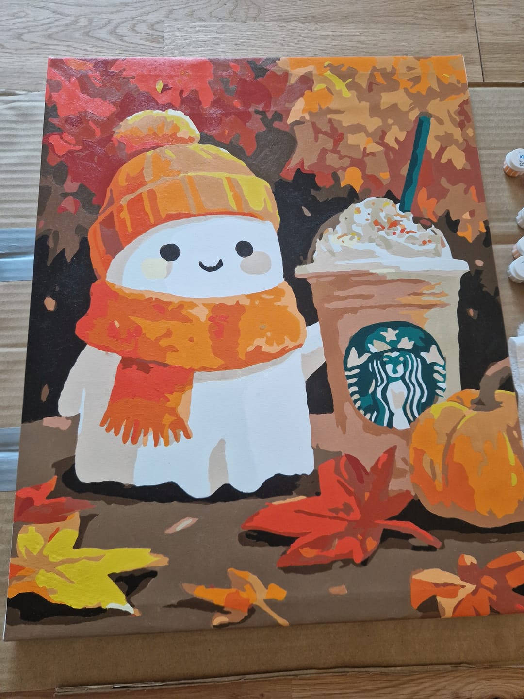 Customer photo review of Malen nach Zahlen - Pumpkin Spice-Geist