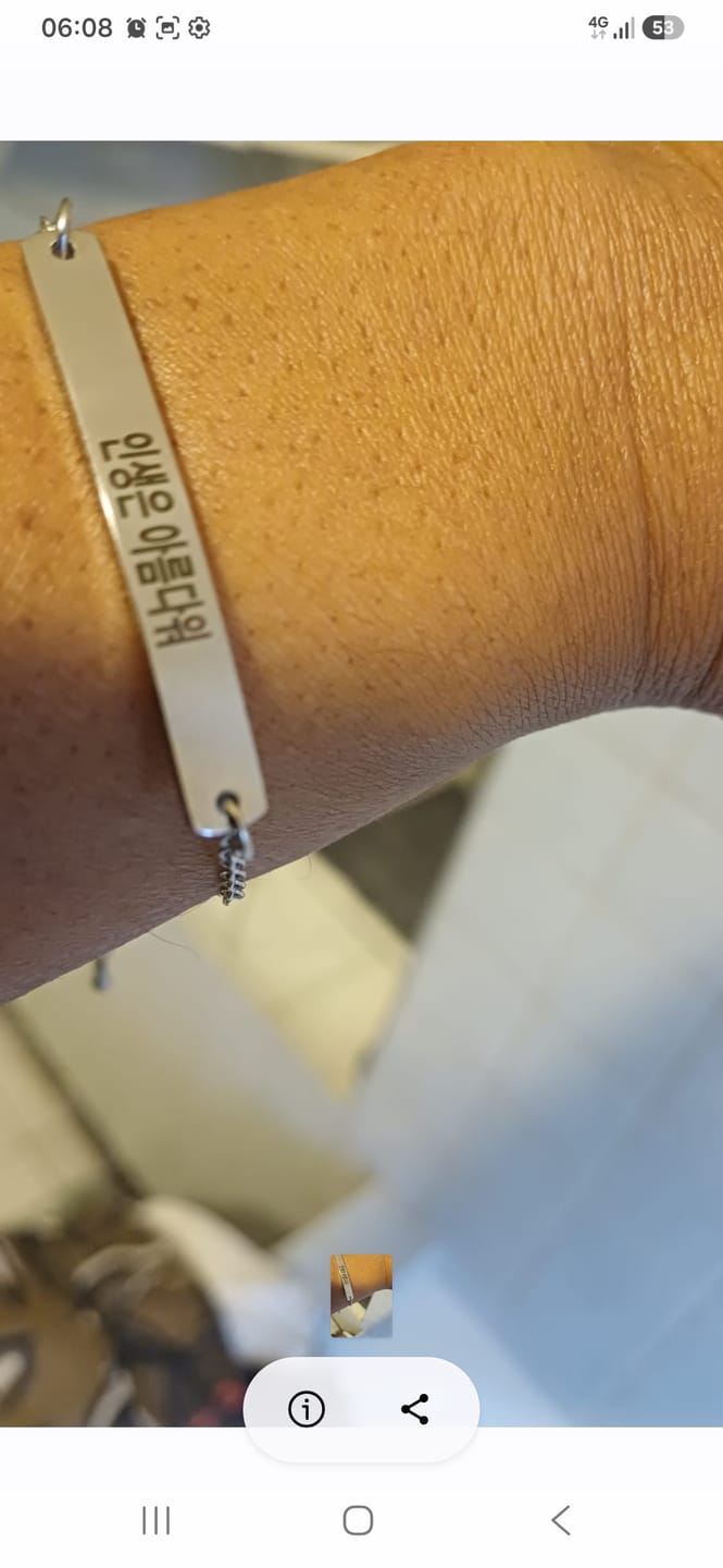 Customer photo review of Bracelet Femme Coréen