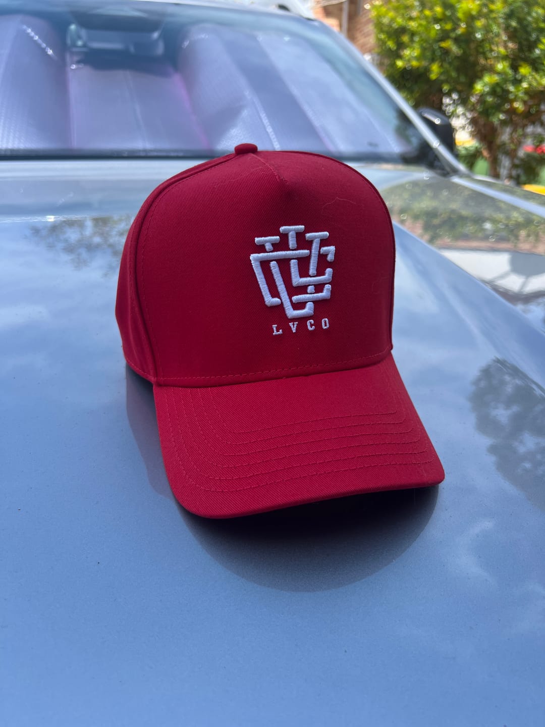 Customer photo review of DEEP FIT LVCO "Blood Red" A-Frame Snapback