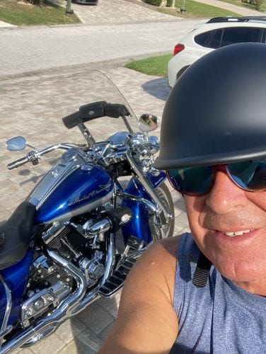 Customer photo review of Smallest Polo SOA  Half Helmet - Matte Black