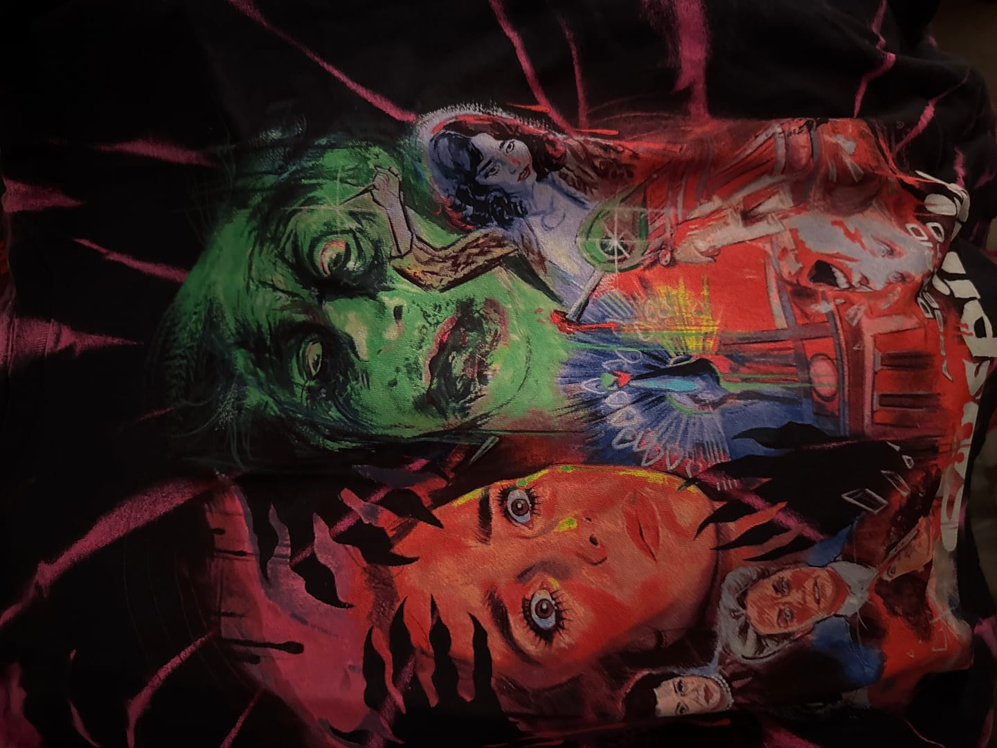 Customer photo review of SUSPIRIA: DEATH IS COMING FOR YOU - TIE-DYE T-SHIRT