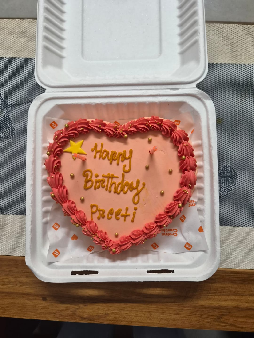Customer photo review of Libra Baddie Bento Cake