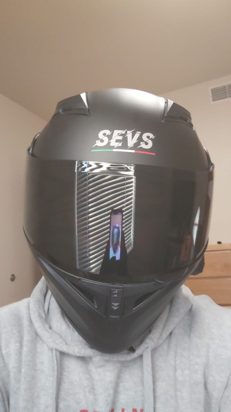 Customer photo review of K1 Modular Helmet - Bluetooth Headset