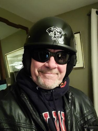 Customer photo review of Smallest Polo SOA  Half Helmet - Gloss Black